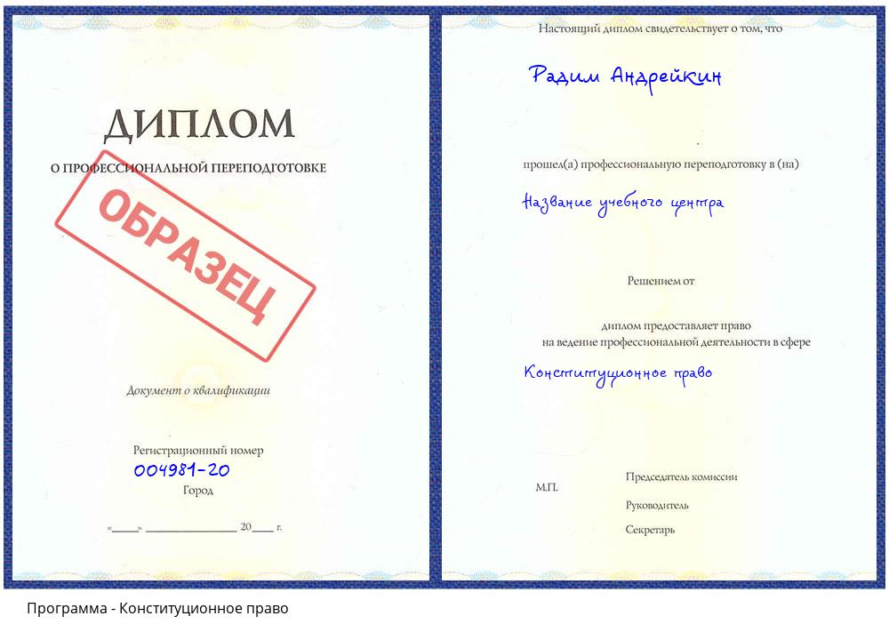 Конституционное право Новошахтинск